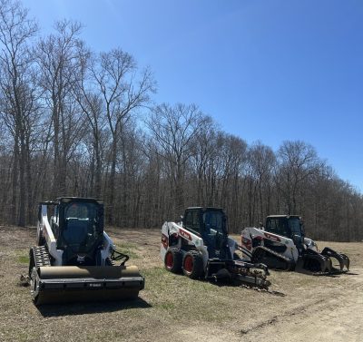 3 Loaders with attachments